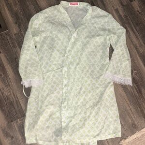 Oscar de la Renta pink label women’s short robe size medium